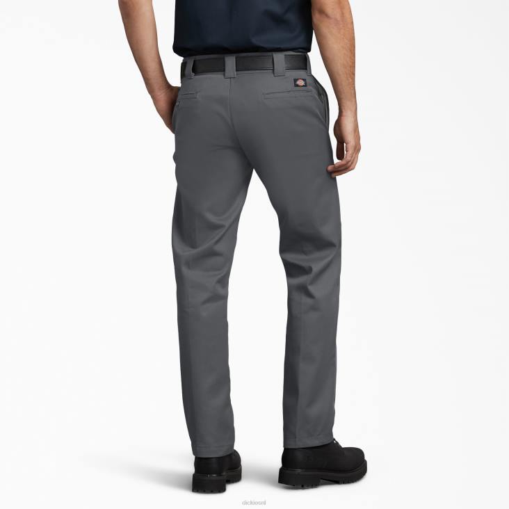 Heren Dickies slim fit werkbroek antracietgrijs (ch) werk kleding 6F0X114