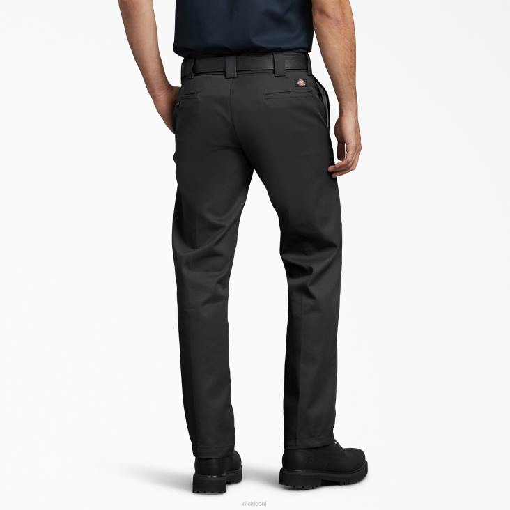 Heren Dickies slim fit werkbroek zwart (bk) werk kleding 6F0X113