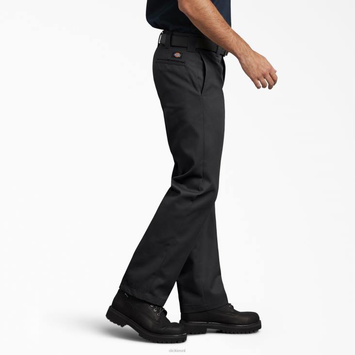 Heren Dickies slim fit werkbroek zwart (bk) werk kleding 6F0X113
