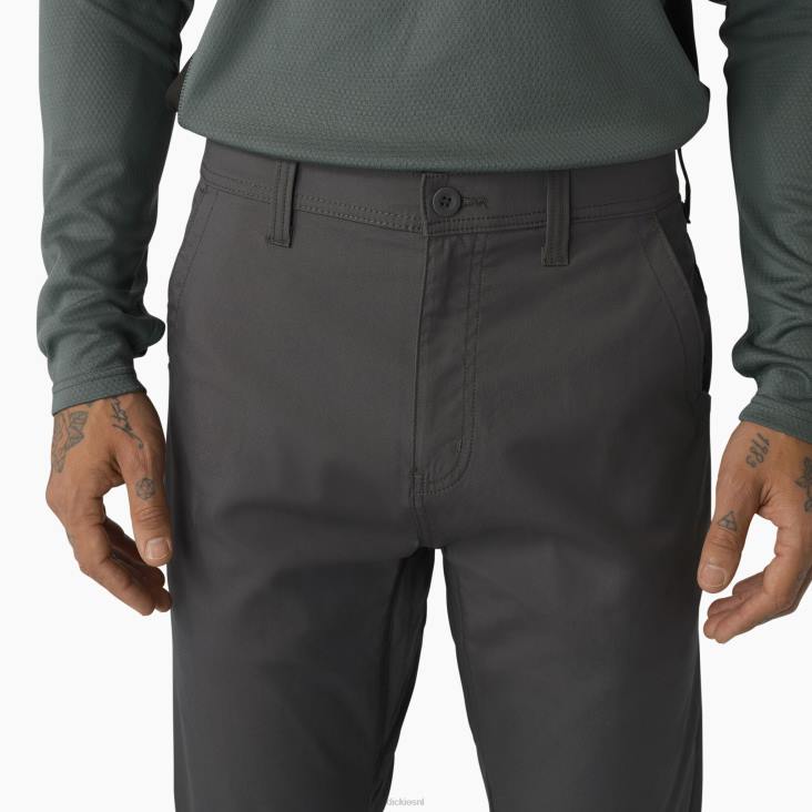 Heren Dickies verkoelende hybride utility-broek antracietgrijs (ch) werk kleding 6F0X62