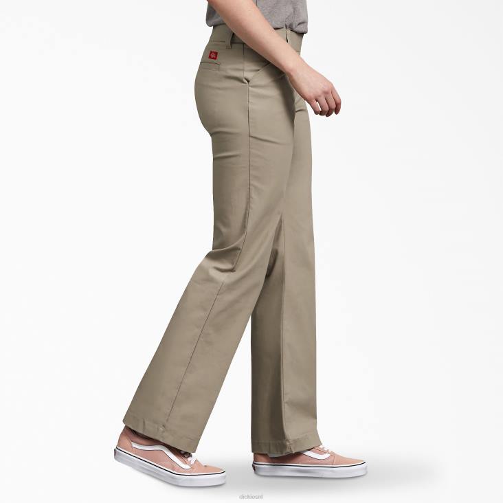 vrouwen Dickies relaxte broek woestijnzand (ds) werk kleding 6F0X1747