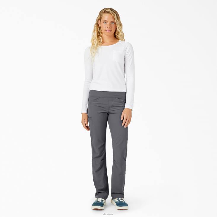 vrouwen Dickies verkoelende oprolbroek grafietgrijs (ga) werk kleding 6F0X1619