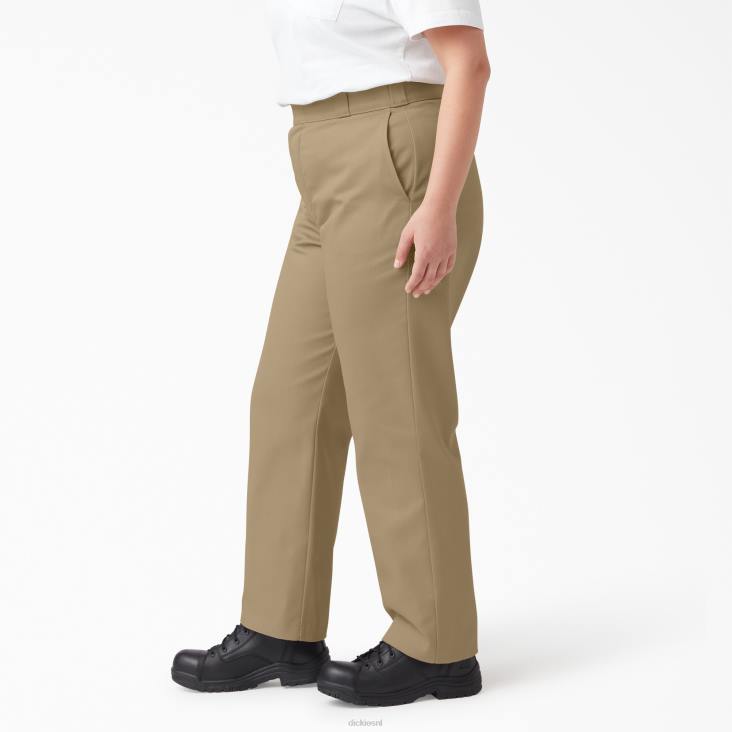 vrouwen Dickies plus 874 originele werkbroeken militair kaki (ksh) werk kleding 6F0X1529