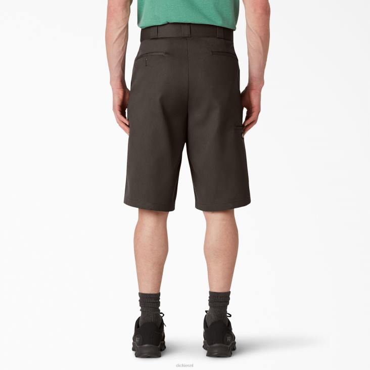 Heren Dickies losvallende werkshort met platte voorkant 13