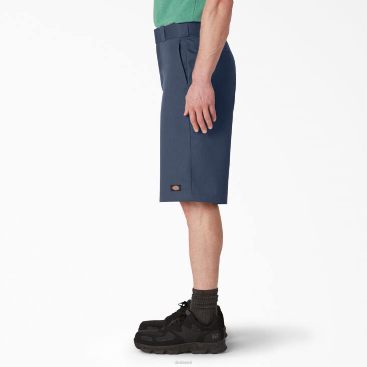 Heren Dickies losvallende werkshort met platte voorkant 13