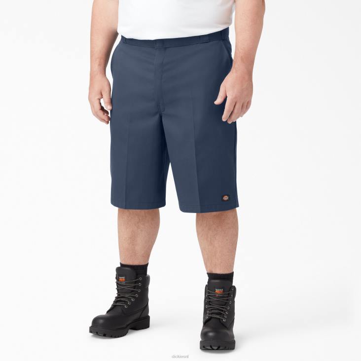 Heren Dickies losvallende werkshort met platte voorkant 13