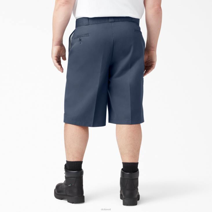 Heren Dickies losvallende werkshort met platte voorkant 13