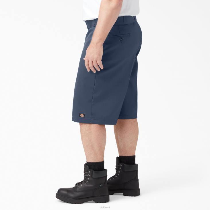 Heren Dickies losvallende werkshort met platte voorkant 13