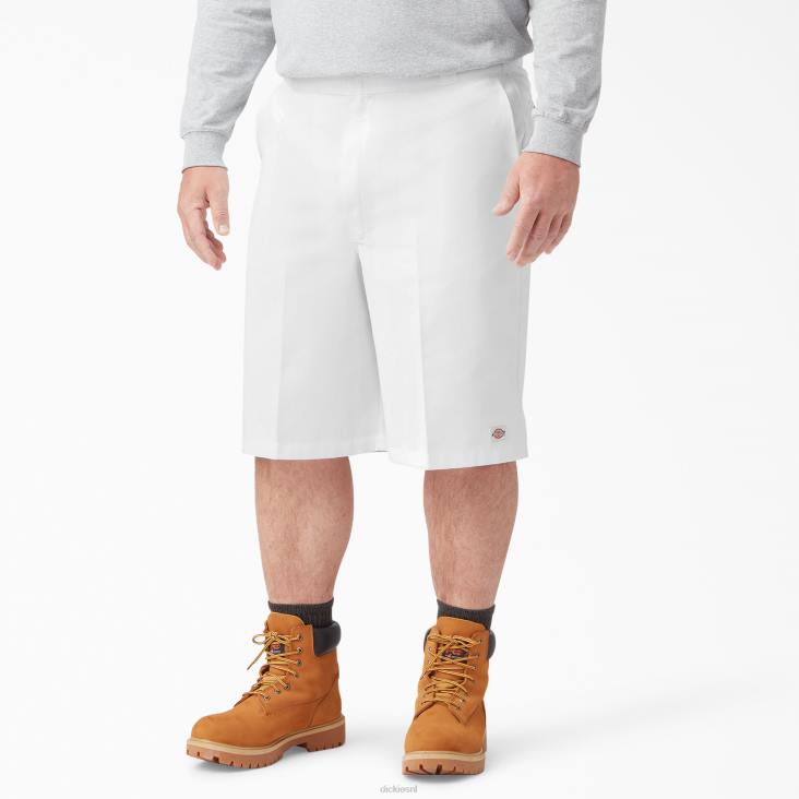 Heren Dickies losvallende werkshort met platte voorkant 13