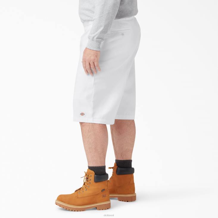 Heren Dickies losvallende werkshort met platte voorkant 13