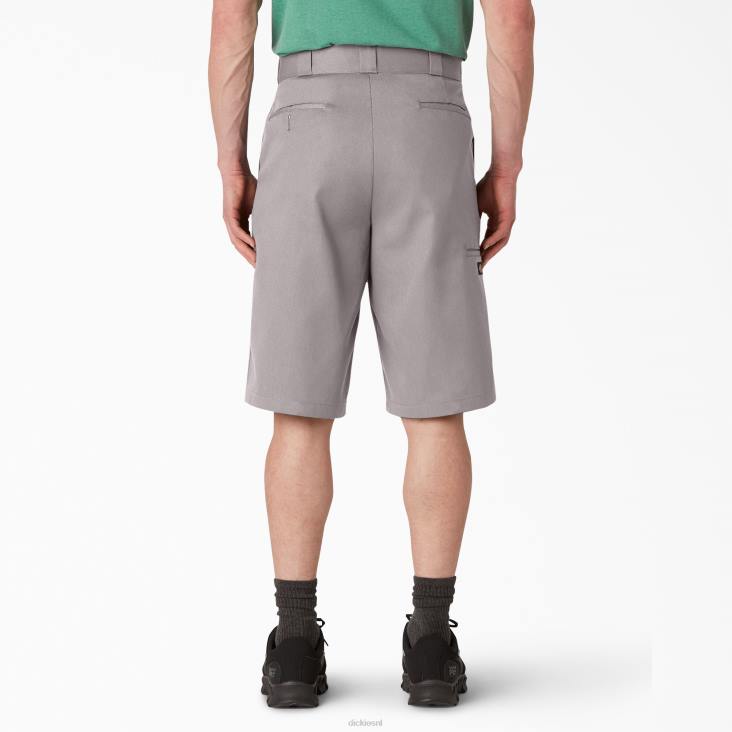 Heren Dickies losvallende werkshort met platte voorkant 13