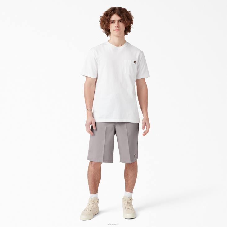 Heren Dickies losvallende werkshort met platte voorkant 13