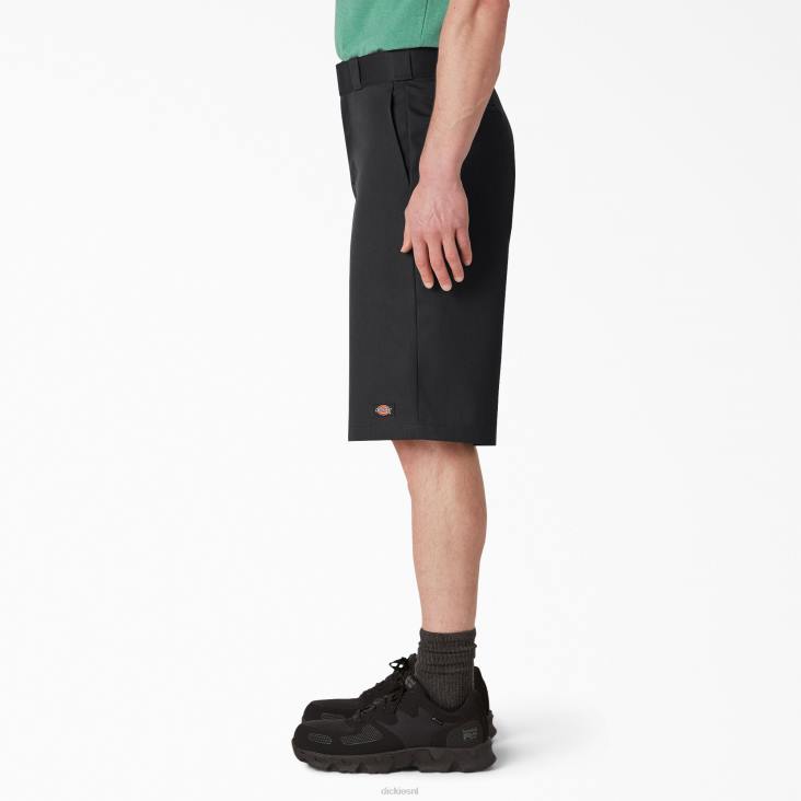Heren Dickies losvallende werkshort met platte voorkant 13