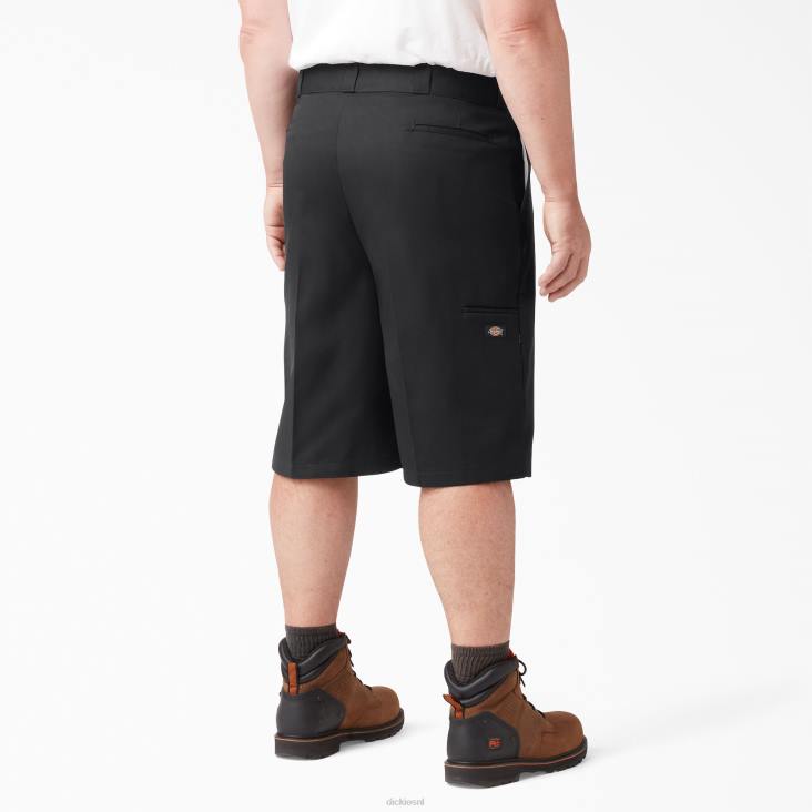 Heren Dickies losvallende werkshort met platte voorkant 13