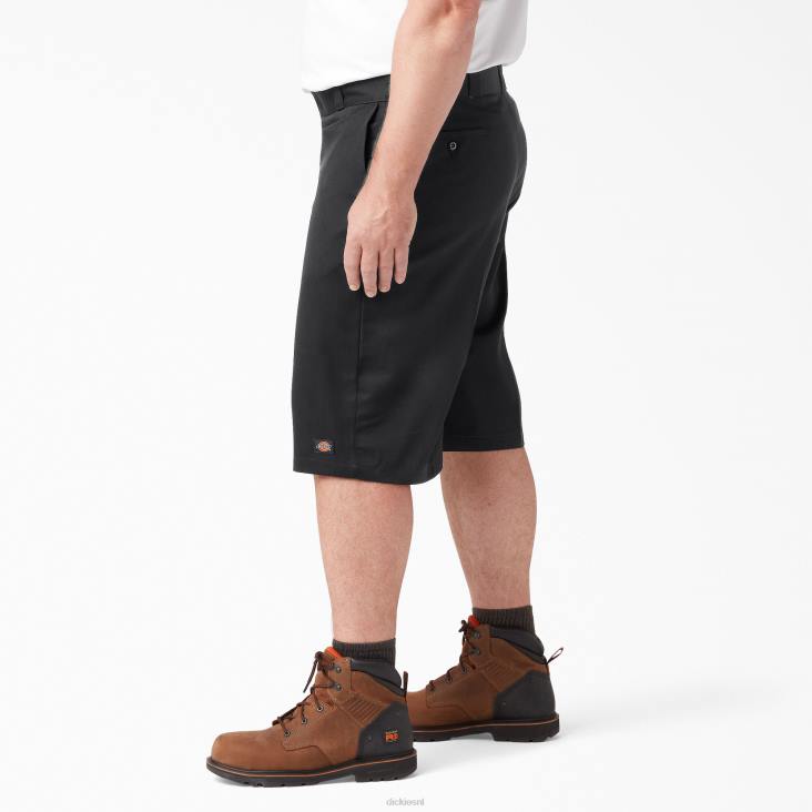 Heren Dickies losvallende werkshort met platte voorkant 13