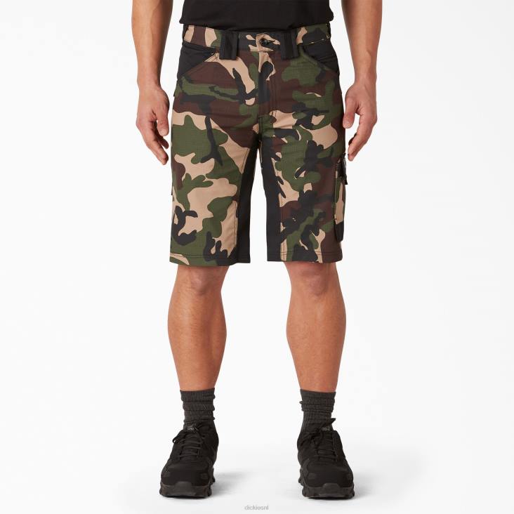 Heren Dickies performance werkkleding gdt cargoshort 11" camouflage (ucf) werk kleding 6F0X445