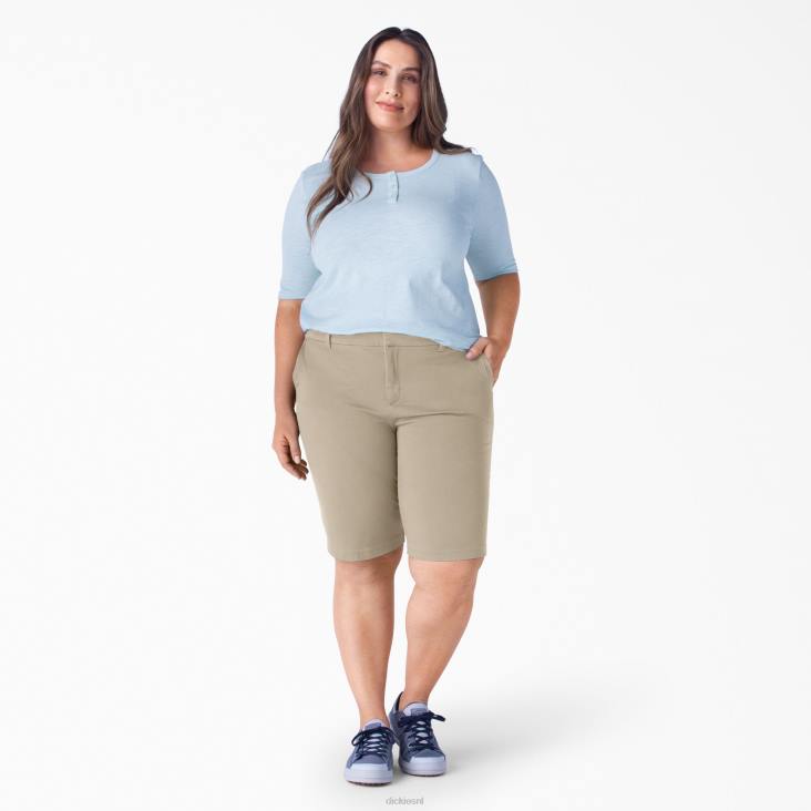 vrouwen Dickies plus perfect gevormde bermuda's van keperstof 11