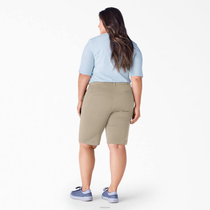 vrouwen Dickies plus perfect gevormde bermuda's van keperstof 11