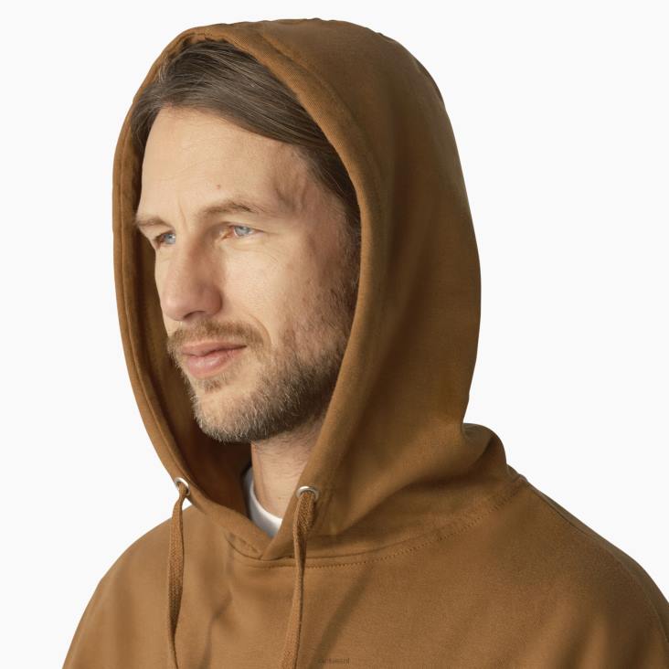Heren Dickies hoodie met grafisch erfgoed voor werkkleding bruine eend (bd) werk kleding 6F0X1180