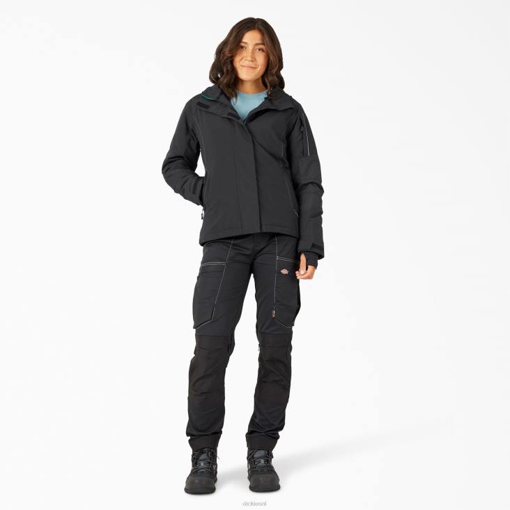 vrouwen Dickies performance werkkleding waterdichte geïsoleerde jas zwart (bk) werk kleding 6F0X2375