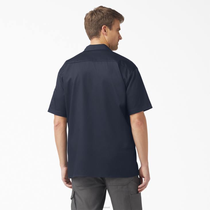 Heren Dickies traeger ultiem grillshirt donker marineblauw (dn) werk kleding 6F0X793