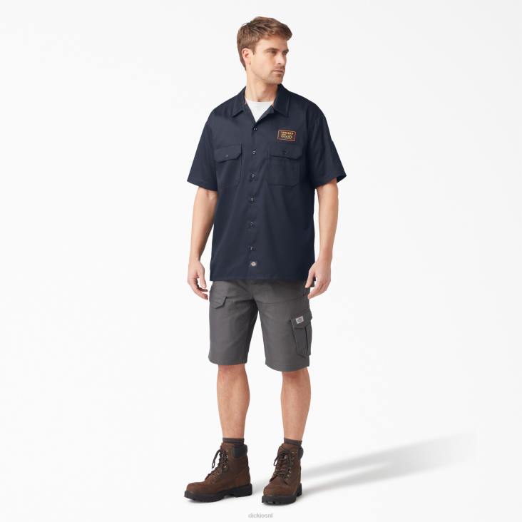 Heren Dickies traeger ultiem grillshirt donker marineblauw (dn) werk kleding 6F0X793