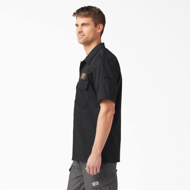 Heren Dickies traeger ultiem grillshirt zwart (bk) werk kleding 6F0X792