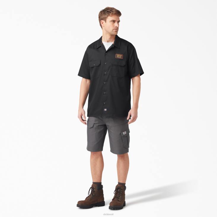 Heren Dickies traeger ultiem grillshirt zwart (bk) werk kleding 6F0X792