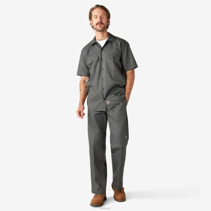 Heren Dickies werkhemd met korte mouwen antracietgrijs (ch) werk kleding 6F0X487