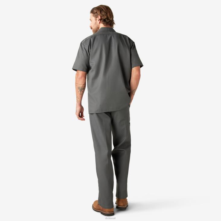 Heren Dickies werkhemd met korte mouwen antracietgrijs (ch) werk kleding 6F0X487