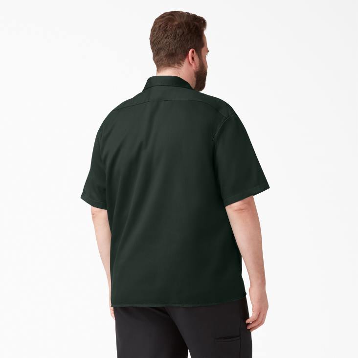 Heren Dickies werkhemd met korte mouwen jager groen (gh) werk kleding 6F0X493