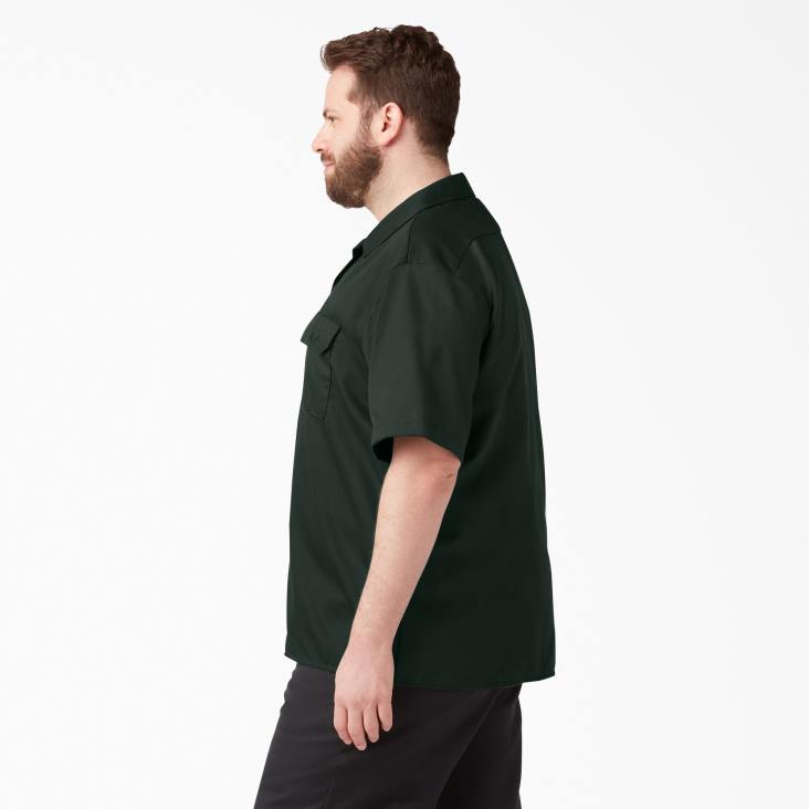 Heren Dickies werkhemd met korte mouwen jager groen (gh) werk kleding 6F0X493