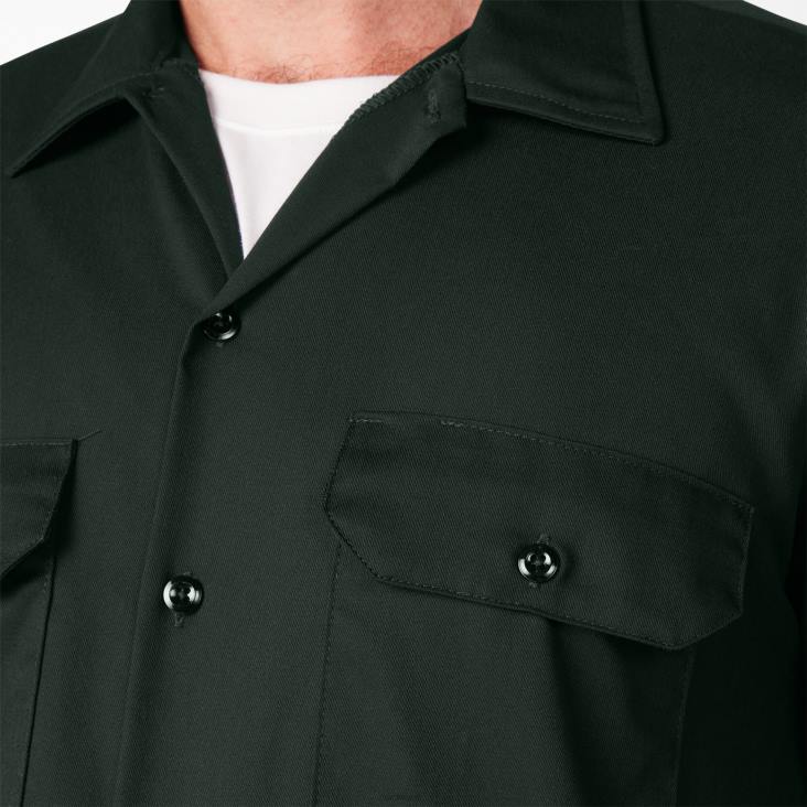 Heren Dickies werkhemd met korte mouwen jager groen (gh) werk kleding 6F0X493