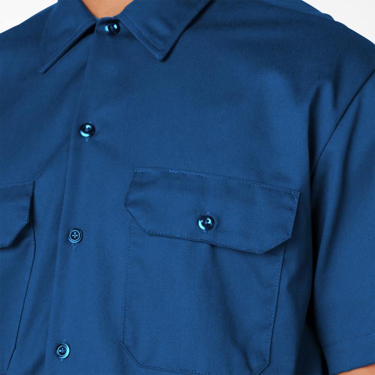 Heren Dickies werkhemd met korte mouwen koningsblauw (rb) werk kleding 6F0X499