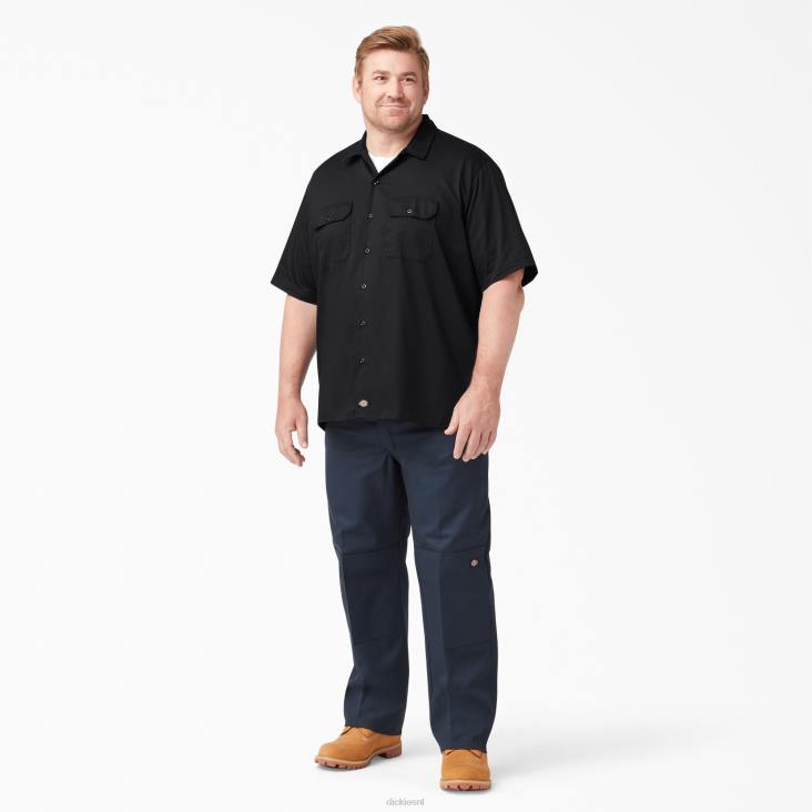 Heren Dickies werkhemd met korte mouwen zwart (bk) werk kleding 6F0X486