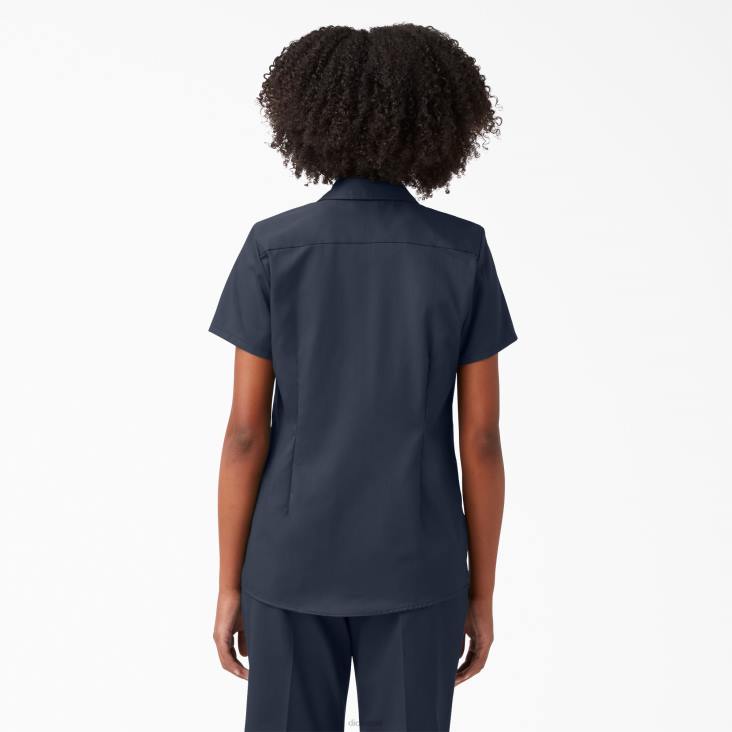 vrouwen Dickies 574 origineel werkoverhemd donker marineblauw (asn) werk kleding 6F0X1531