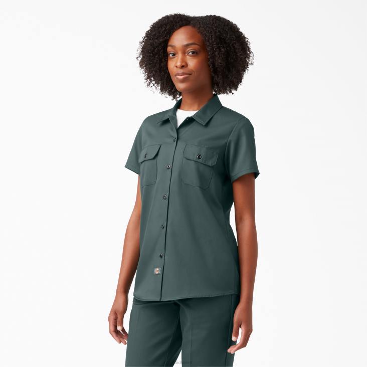 vrouwen Dickies 574 origineel werkoverhemd lincoln groen (ook) werk kleding 6F0X1534