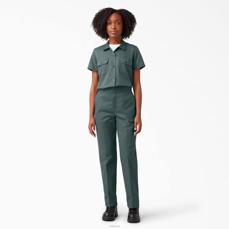 vrouwen Dickies 574 origineel werkoverhemd lincoln groen (ook) werk kleding 6F0X1534
