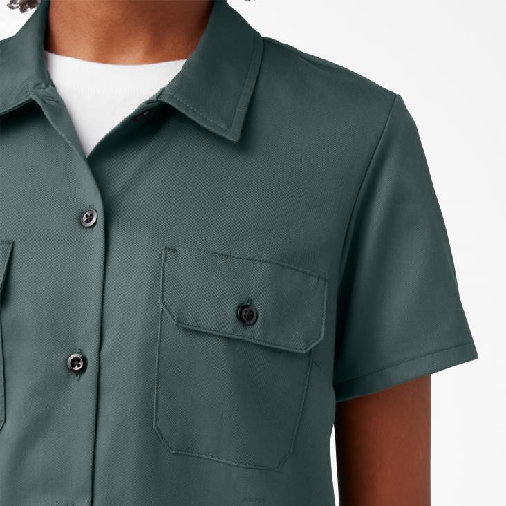 vrouwen Dickies 574 origineel werkoverhemd lincoln groen (ook) werk kleding 6F0X1534