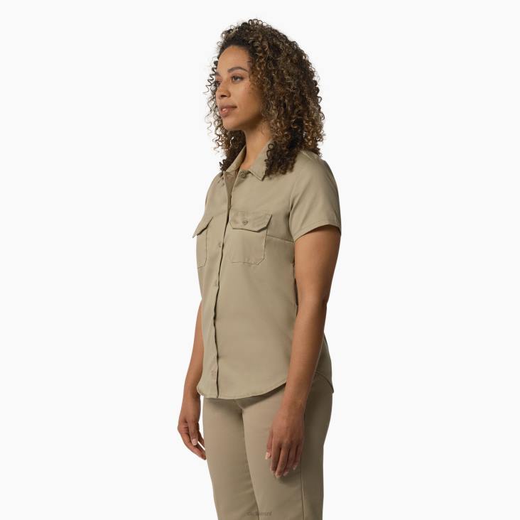 vrouwen Dickies 574 origineel werkoverhemd militair kaki (ksh) werk kleding 6F0X1533