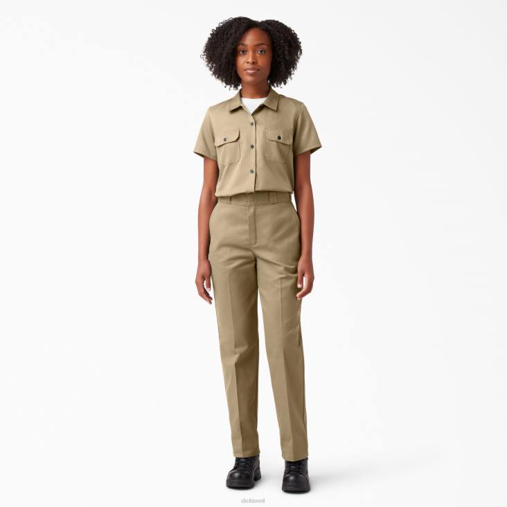 vrouwen Dickies 574 origineel werkoverhemd militair kaki (ksh) werk kleding 6F0X1533