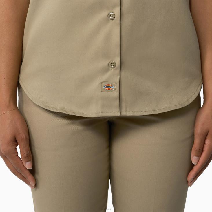 vrouwen Dickies 574 origineel werkoverhemd militair kaki (ksh) werk kleding 6F0X1533