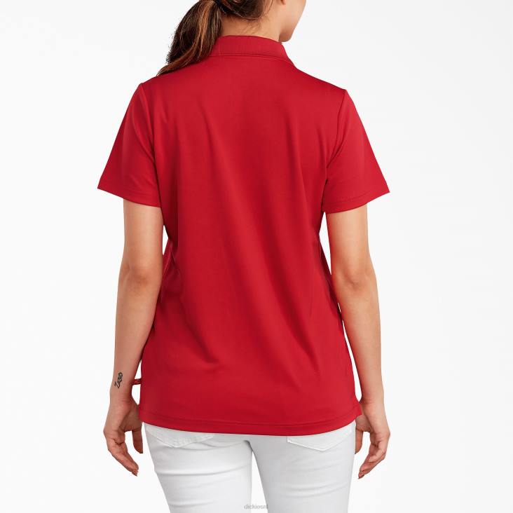 vrouwen Dickies performance poloshirt appel rood (lr) werk kleding 6F0X2020