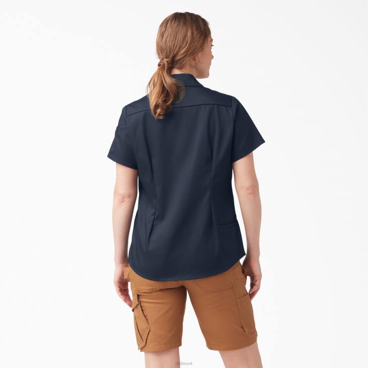 vrouwen Dickies traeger ultiem grillshirt donker marineblauw (dn) werk kleding 6F0X2157