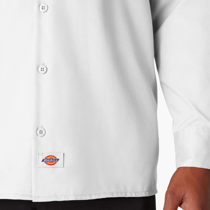 Heren Dickies werkhemd met lange mouwen wit (wh) werk kleding 6F0X568