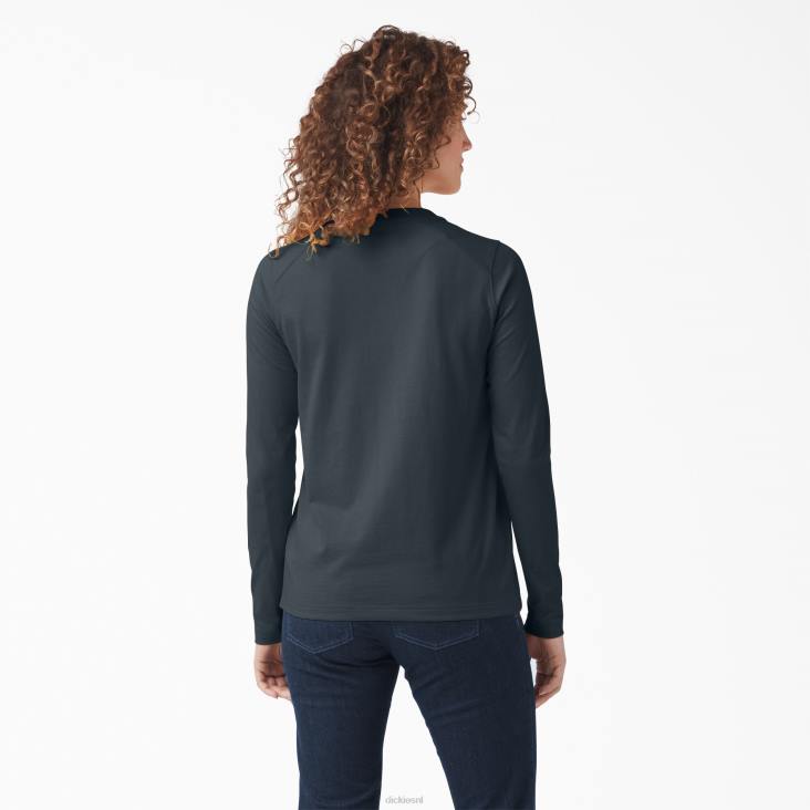 vrouwen Dickies zwaargewicht henley bosheide (f1h) werk kleding 6F0X2197