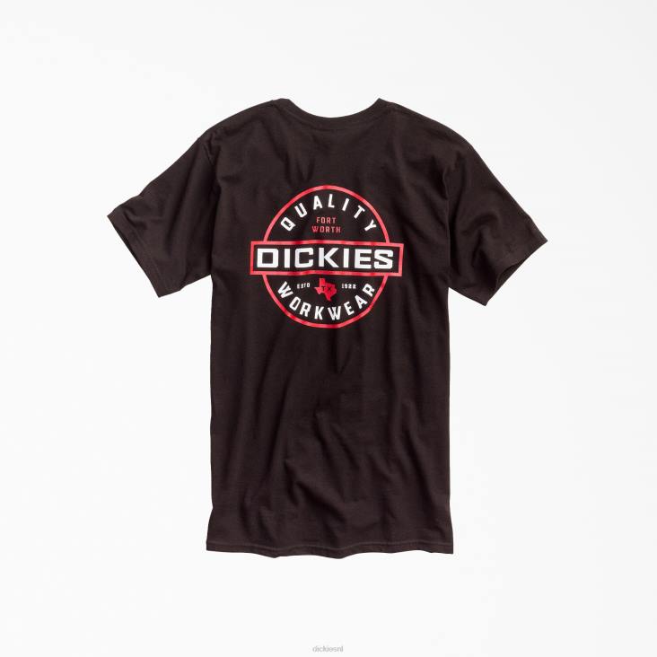 Heren Dickies grafisch t-shirt van hoge kwaliteit voor werkkleding zwart (kbk) werk kleding 6F0X795