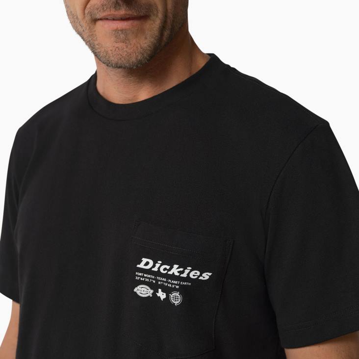 Heren Dickies united by work grafisch t-shirt zwart (b25) werk kleding 6F0X880