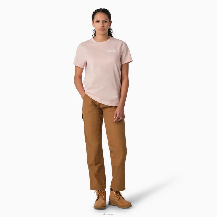 vrouwen Dickies zwaargewicht werkkleding grafisch t-shirt lotusroze (lo2) werk kleding 6F0X2118