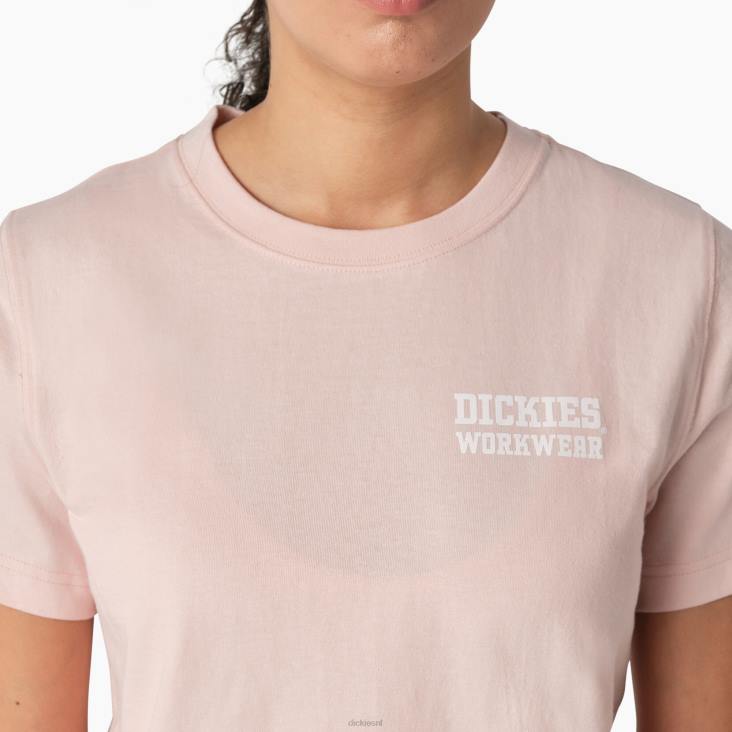 vrouwen Dickies zwaargewicht werkkleding grafisch t-shirt lotusroze (lo2) werk kleding 6F0X2118